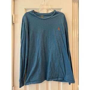 Polo Ralph Lauren Shirt Mens Size XL Cotton Long Sleeve Blue Classic Fit Preppy